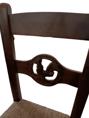 detalla de la silla de enea