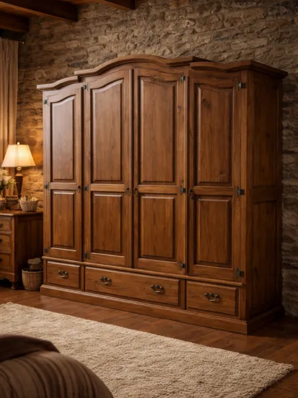 armario rústico de 4 puertas ronda mueblestilo