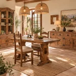 comedor de estilo rústico calabria mueblestilo