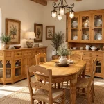 comedor de estilo rústico montaur