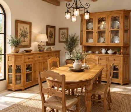 comedor de estilo rústico montaur