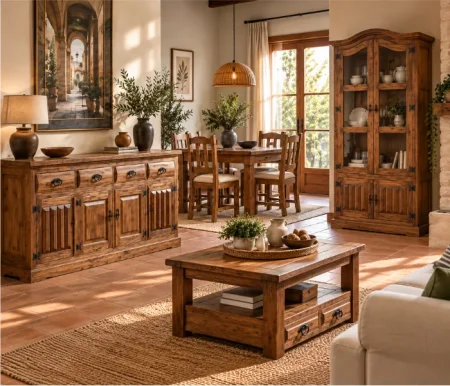 comedor de estilo rústico piura mueblestilo
