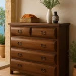 cómoda de estilo rústico 95708 marca mueblestilo