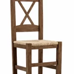 silla rústica cruceta 232 mueblestilo