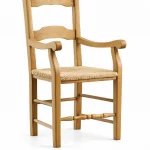 sillón rústico con reposabrazos 1234 mueblestilo