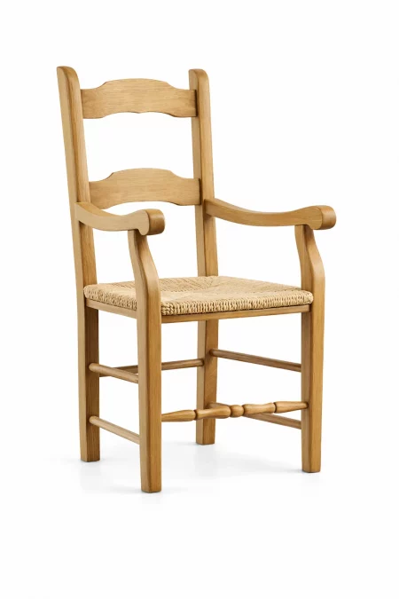 sillón rústico con reposabrazos 1234 mueblestilo