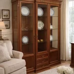 vitrina de estilo clásica acristalada modelo duarte mueblestilo