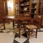 mesa para comedor rústica extensible lorca marca mueblestilo