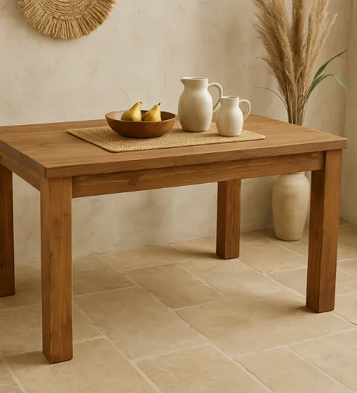 mesa rústica tierra mueblestilo