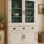 vitrina clásica bari 4 puertas mueblestilo