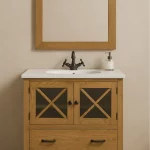 mueble de baño rústico baeza mueblestilo