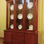 vitrina clásica de 6 puertas con cristal mueblestilo