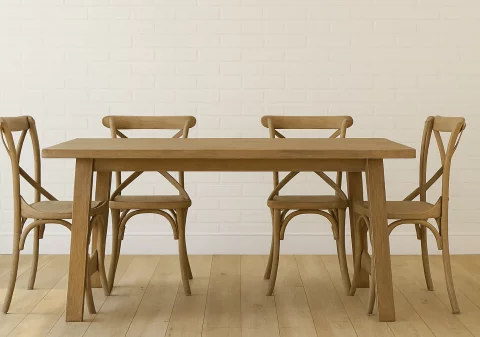 cómo decorar un comedor con sillas rústicas