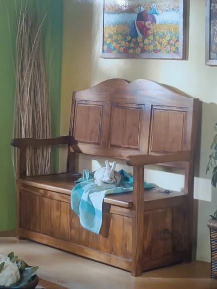 banco de madera puebla mueblestilo