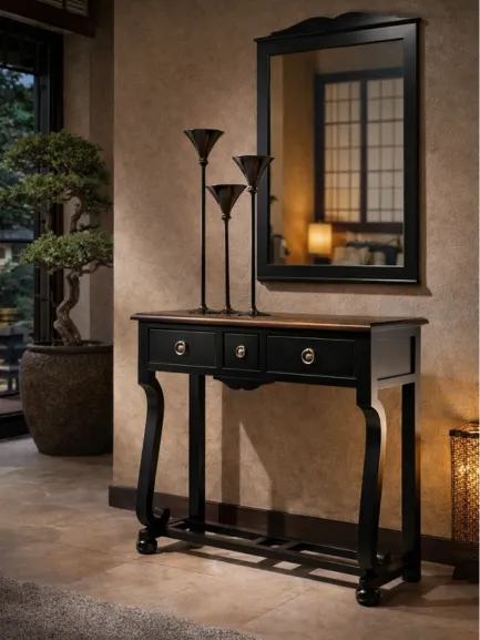 entrada recibidor de 3 cajones con espejo mueblestilo entrada recibidor de 3 cajones con espejo mueblestilo