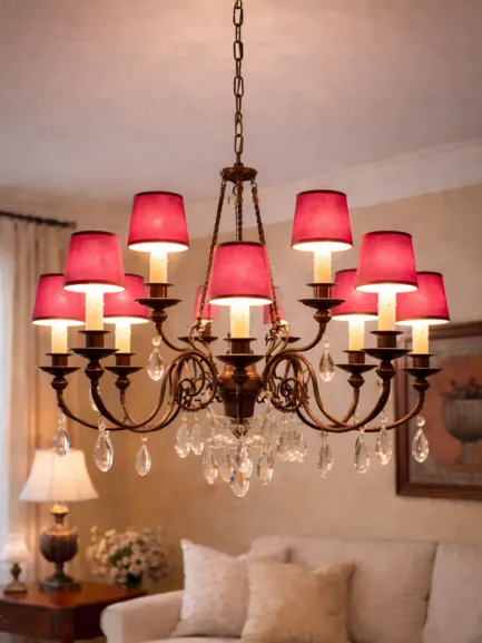 lámpara de techo de 9 tulipas celia mueblestilo