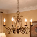 lámpara de techo viena mueblestilo con 5 bombillas