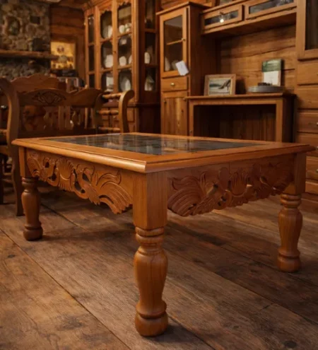 mesa tallada modelo jaén mueblestilo