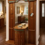 recibidor con espejo con cajones individuales mueblestilo