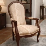 sillón francés con patas isabelinas mueblestilo
