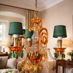 lámpara de techo clásica de cristal picasso mueblestilo