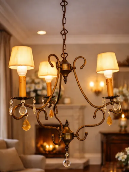 lampara milea de tres tulipas