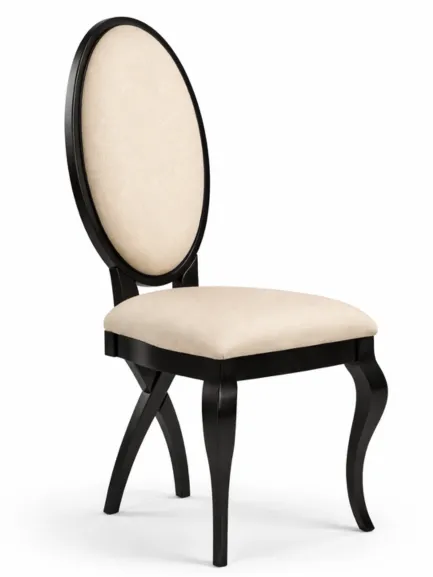 silla tapizada ovalada con patas isabelina amán silla tapizada ovalada con patas isabelina amán