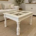 mesa de centro rústica con patas torneadas y elevable (1)