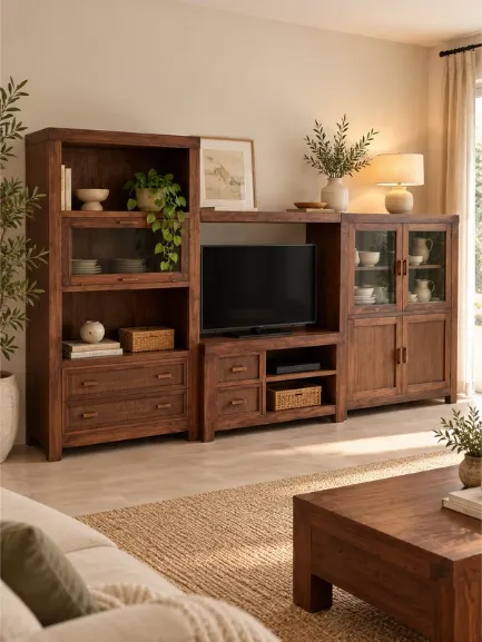 mueble de salón madera maciza estilo colonial mueble de salón madera maciza estilo colonial