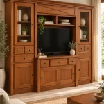 mueble salón clásico de líneas rectas Seys