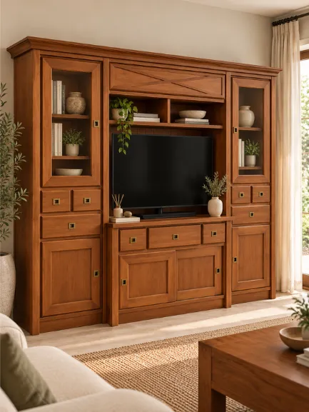mueble salón clásico de líneas rectas Seys
