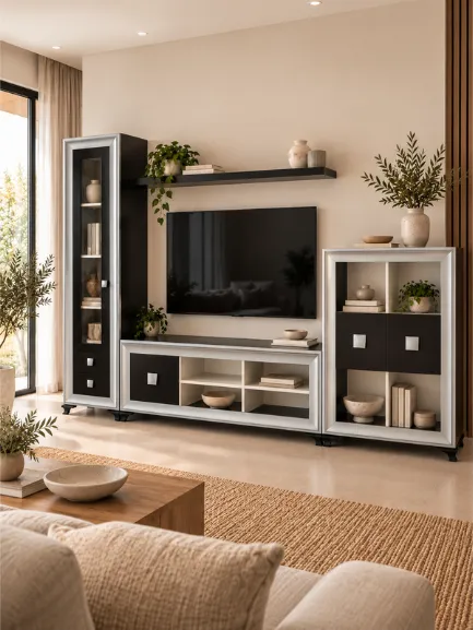 mueble salón minimalista hermes